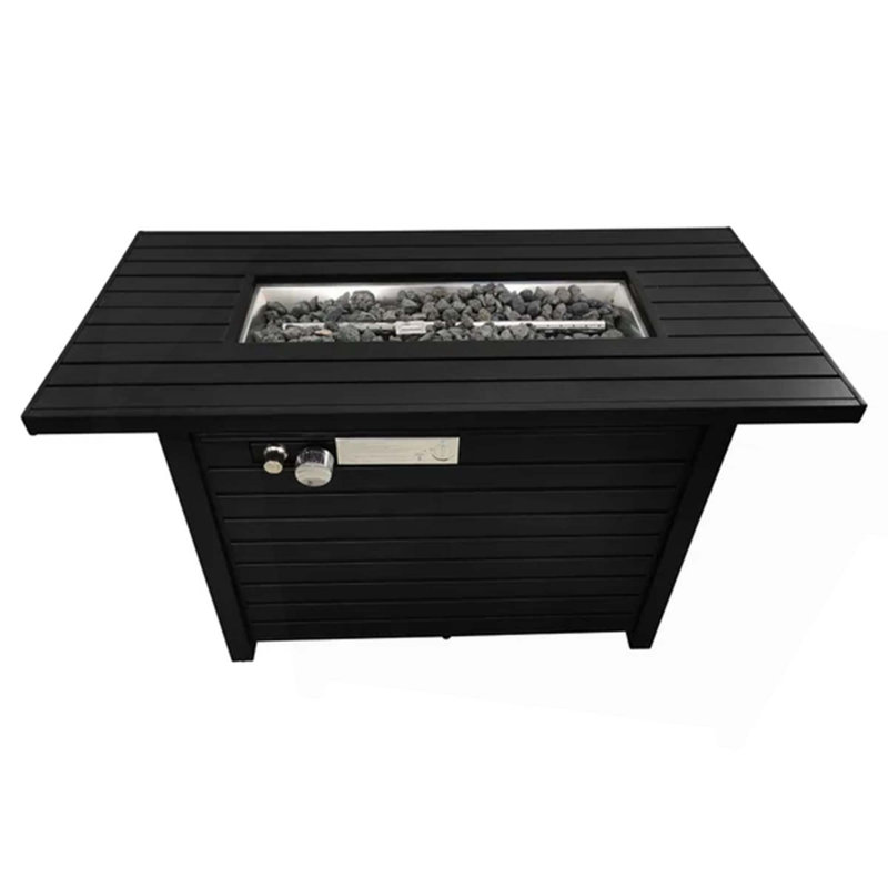Steel Propane Outdoor Fire Pit Table With Lid