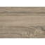 Console contemporaine pour chambre à coucher - plateau en stratifié brun, structure en métal noir avec structure stable
