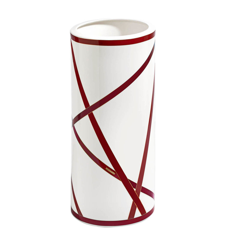 Grand vase Missoni Nastri Bordeaux - 16 H 36 cm