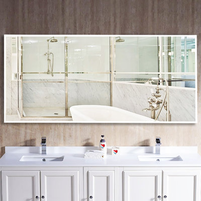 Miroir de salle de bain/meuble-lavabo traditionnel ashaki