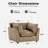 Heffernan 44.49" Wide Upholstered Plush Accent Chair With Square Arms For Living Room Bedroom-117277165