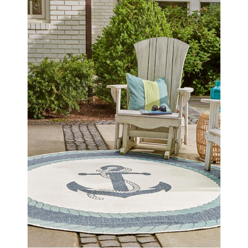 Bethlehem Indoor / Outdoor Rug, Round 4'