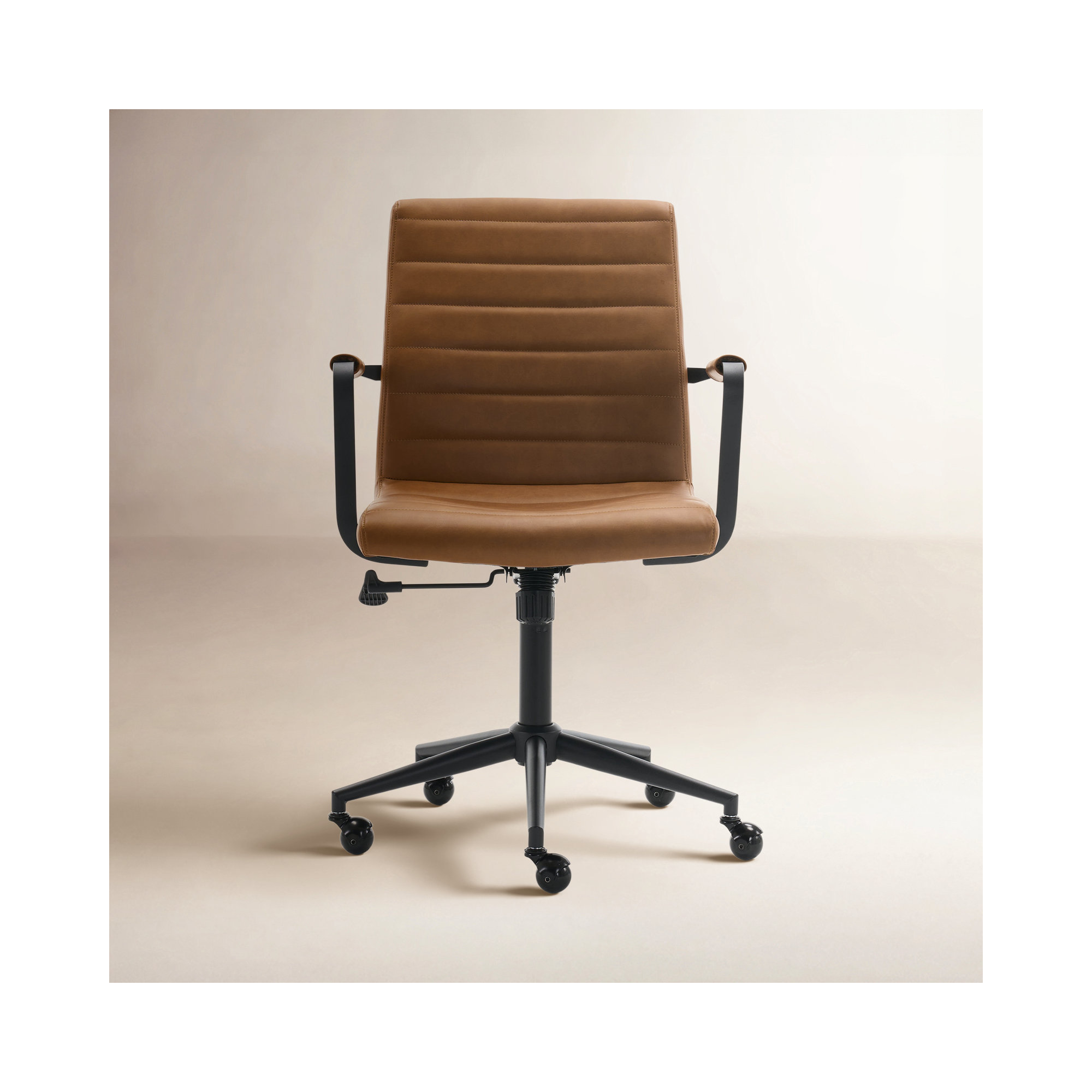 Arianna Mid-century Office Chair, Brown