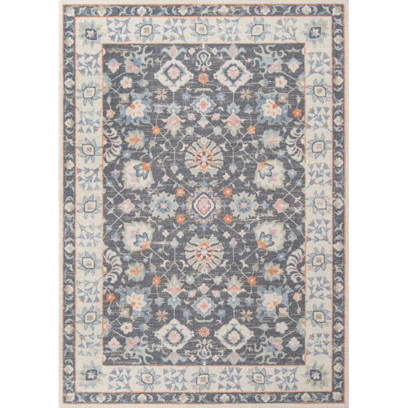 Tapis gris anthracite Guerin Momeni Anatolia, Rectangle 2 pi x 3 pi