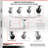 4-Piece Glass Filled Nylon Caster Set
