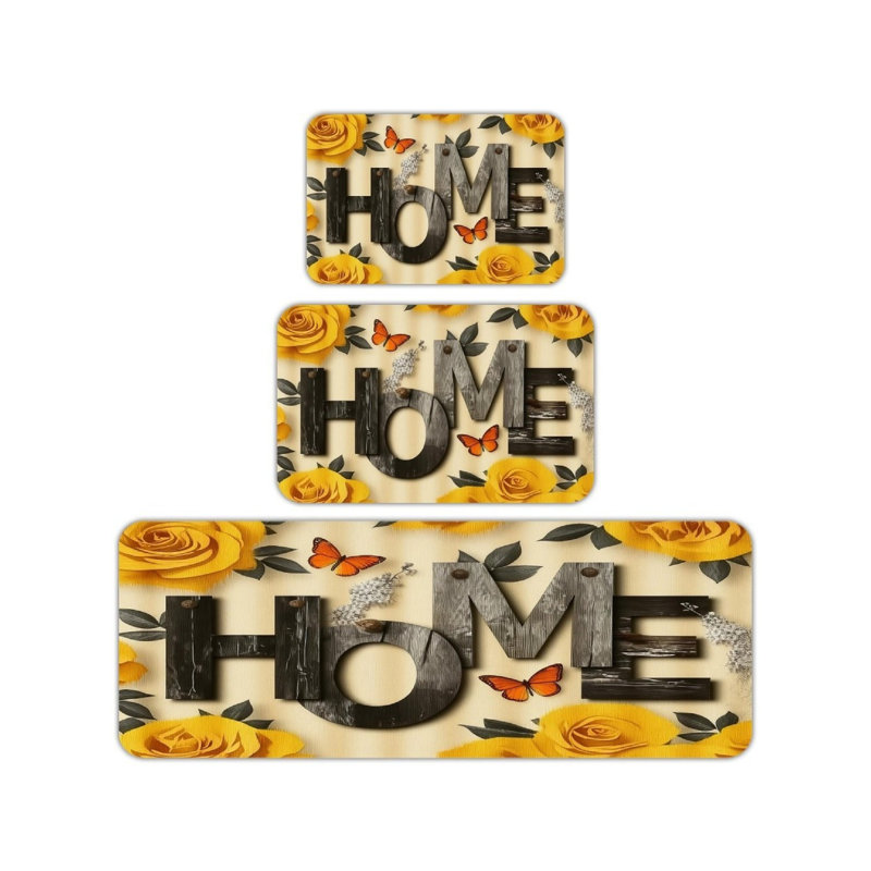 Ensemble de 3 tapis de cuisine Home