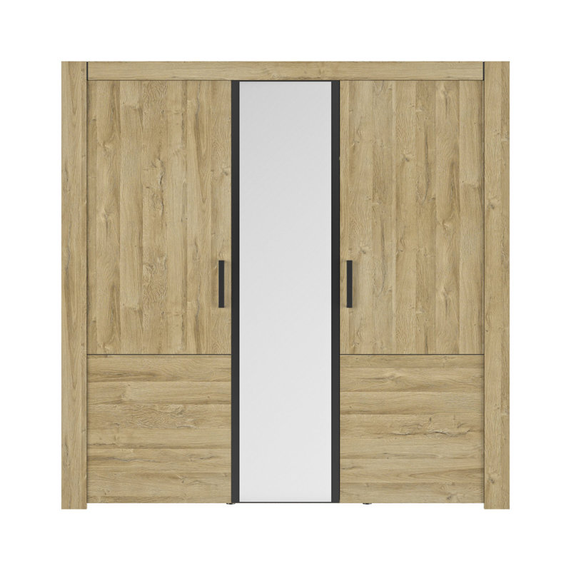 Pinehur 3 Door Manufactured Wood Wardrobe