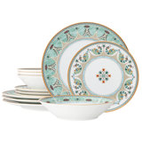 Noritake Porcelain China Dinnerware Set - Service for 4