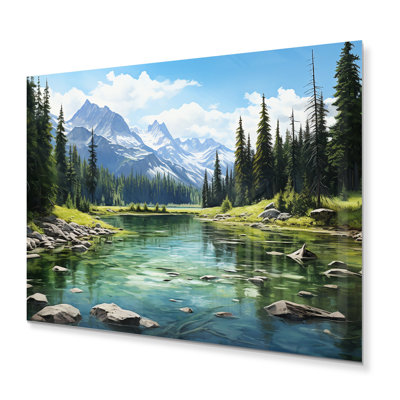 Canada Banff Symphony I - paysages, art mural en métal