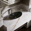 Iron Plains Metal Oval Vessel Bathroom Sink with Overflow-1240137890