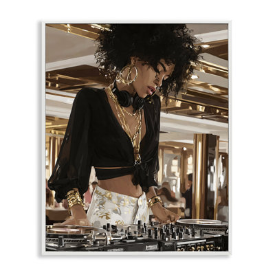 «Woman Of Music Live», giclée encadrée par Franklyn Gregory
