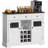 47" Buffet Cabinet With Storage Modern Kitchen Buffet Sideboard With 3 Drawer