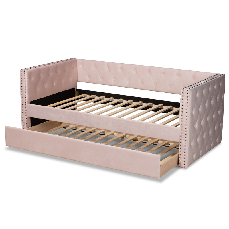 Florissant Upholstered Daybed, Twin, Pink