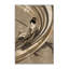 Tapis brun foncé et gris lavable à la machine Geisha avec Katana Posh & Luxe-950202708