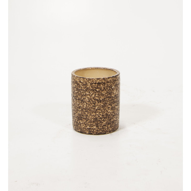 Pot à fleur en céramique Afira, Brun rustique