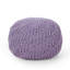 Pouf rond en coton Bordeaux, lavande