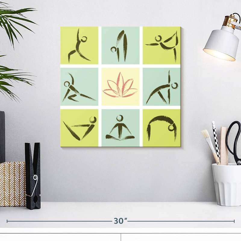 Pose de yoga Kerrick Lotus Zen, H 16 po x l 16 po