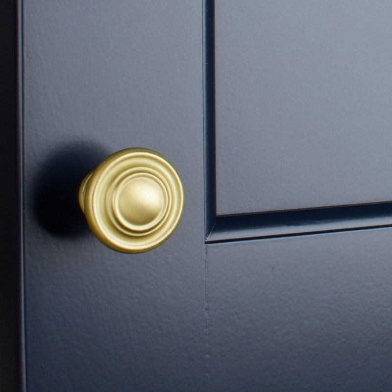 Mushroom Knob Multipack, Satin Gold