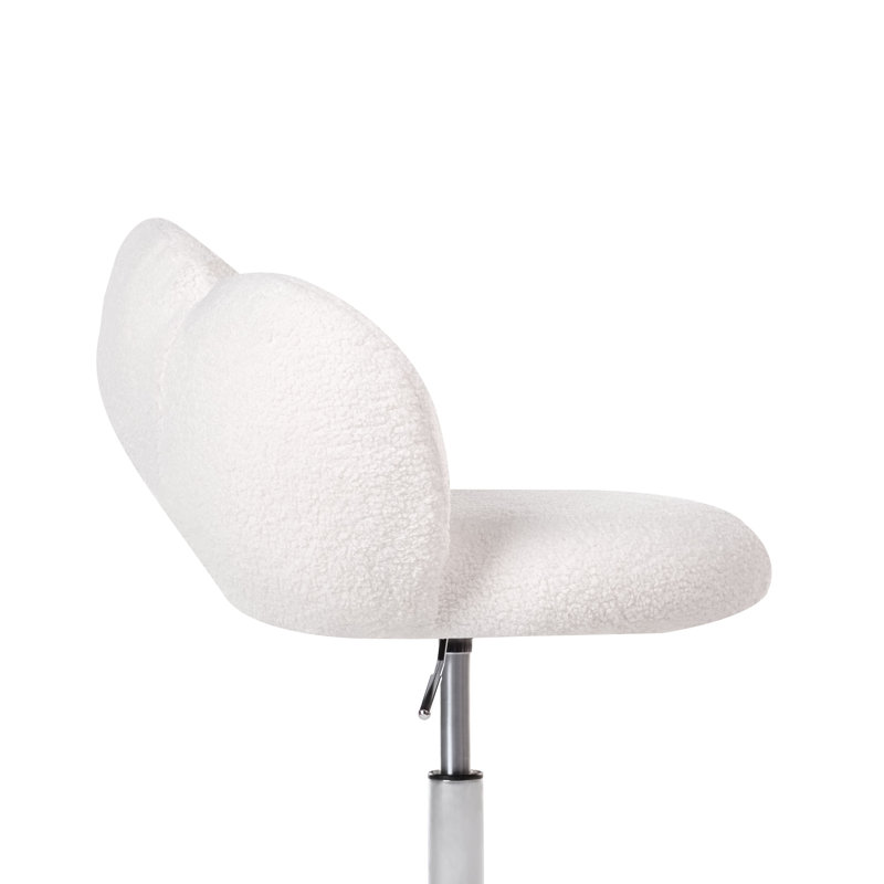 Polyester Office Chair, White