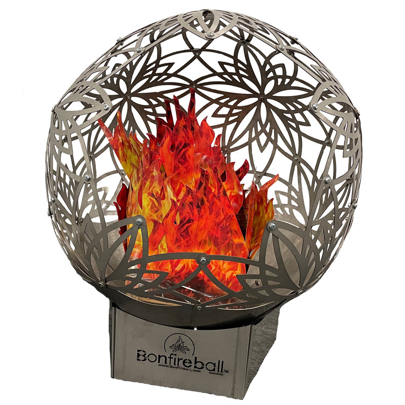 Gawlas Sphere Smokeless Fire Pit, 30" H x 24" W x 24'' D