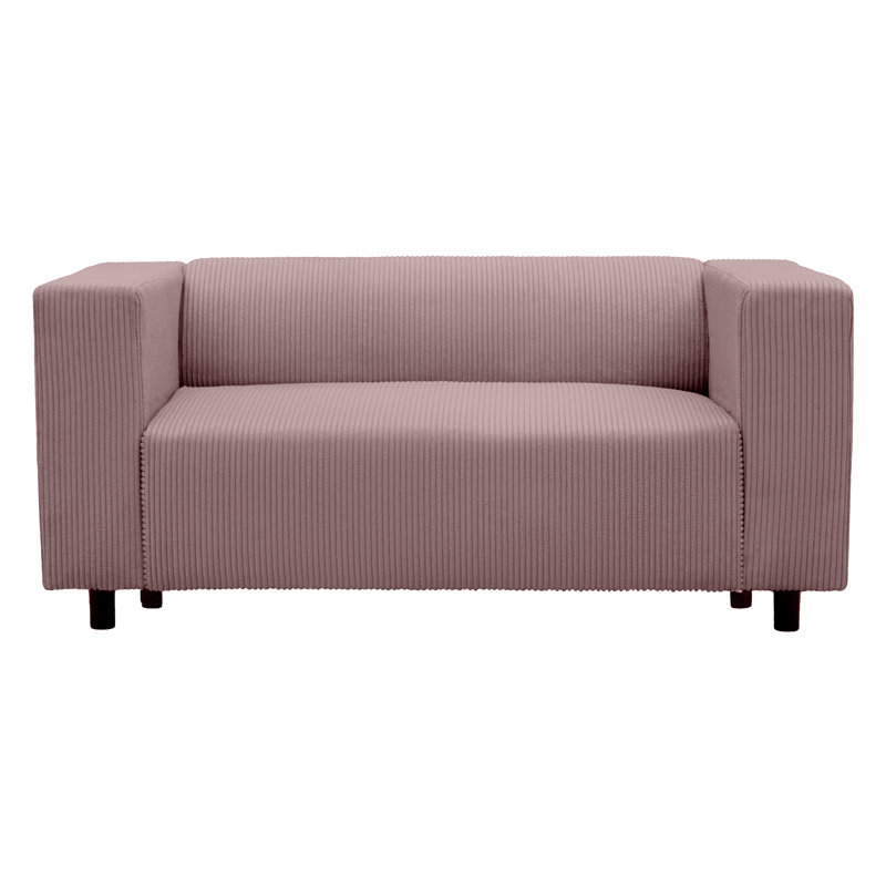 2 Seater Corduroy Sofa, Dusty Pink