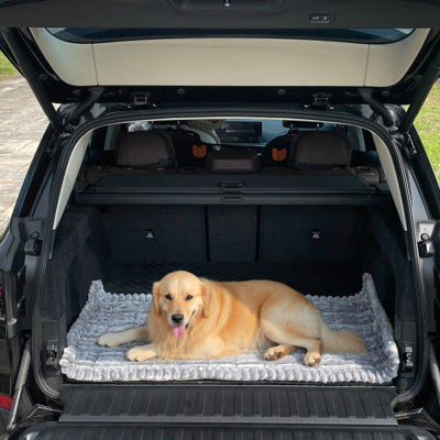 Dog Car Seat Cover, Non-Slip Bench Protector Mat Compatible With Backseat Extenders For Cars, Trucks & Suvs