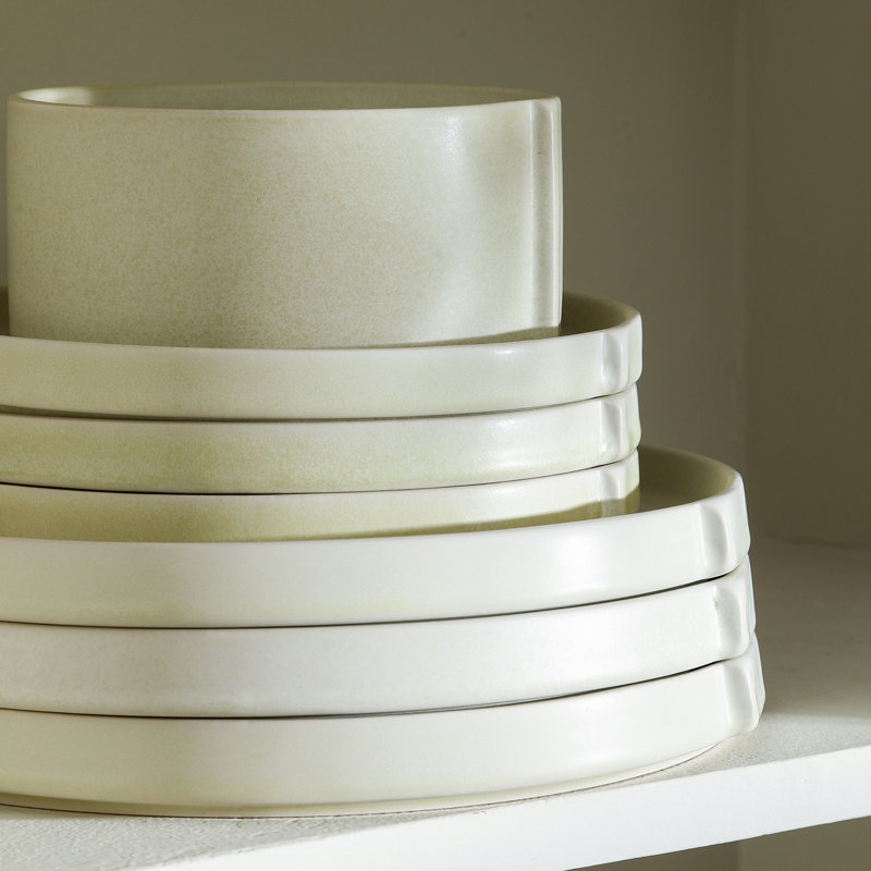 Stone Lain Bao 24-Piece Dinnerware Set Stoneware, Beige