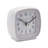 Analogue Quartz Movement / Crystal Alarm Tabletop Clock in White