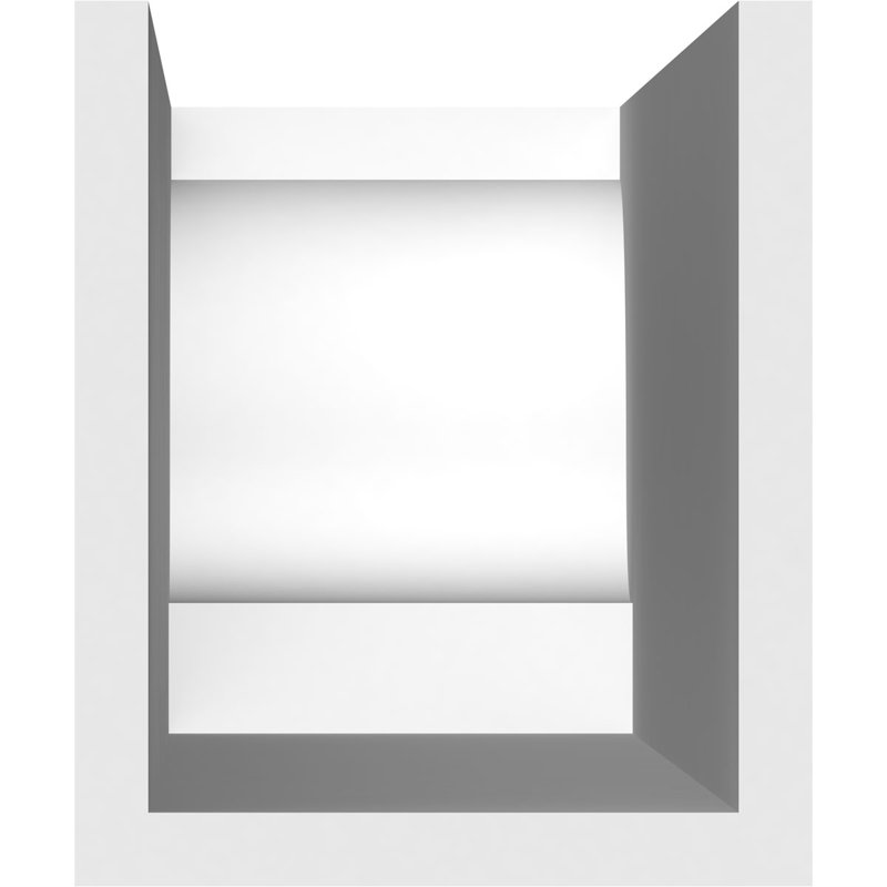 Queue de chevron standard en PVC de qualité architecturale Newport, H 6 po x L 5 po x P 36 po
