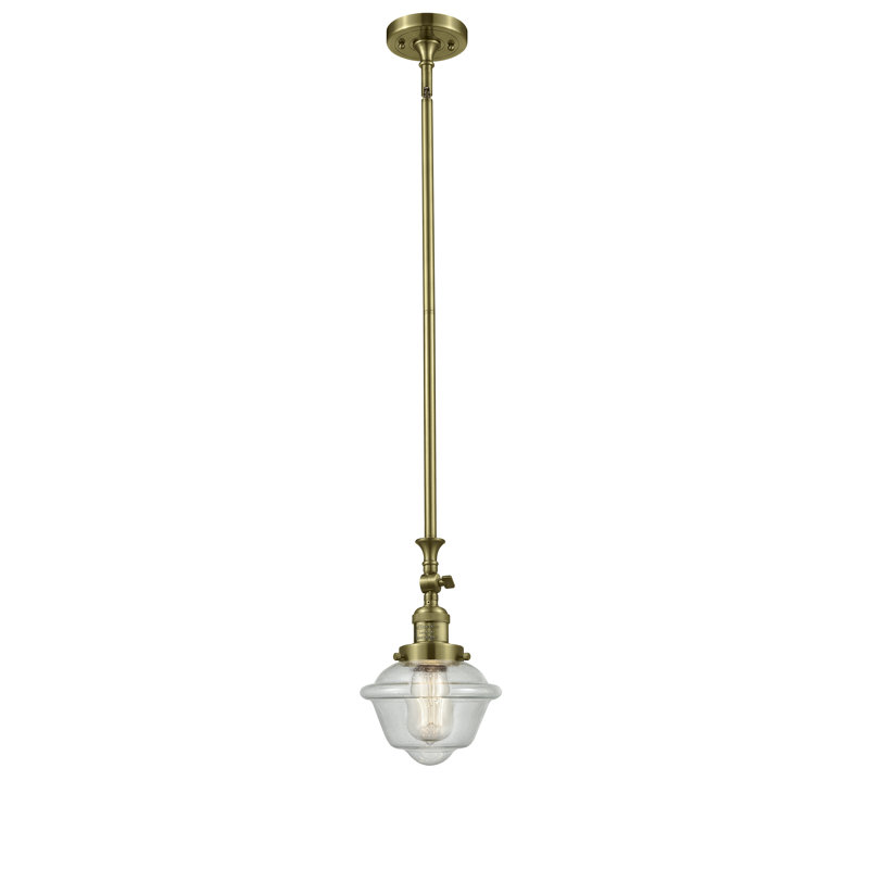 Baptiste 1 - Light Single Pendant, No Bulb Included, Seedy, Antique Brass