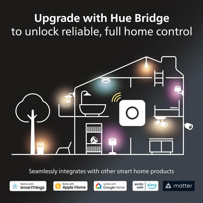 Philips Hue Calla Smart Landscape Lighting: Outdoor Colour-Changing LED Pathway Lights With App & Voice Control, Weather-Resistant Design, Requires Hue Bridge & Power Supply