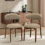 Chaises d'appoint rembourrées en bois massif Maylon-2033522886