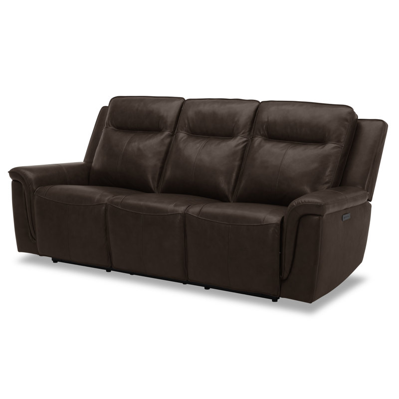 Canapé Murraylee Power avec ports de charge USB - Cuir cognac