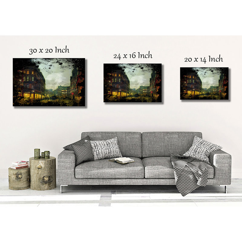 John Atkinson Grimshaw - Wrapped Canvas, 50cm H x 76cm W