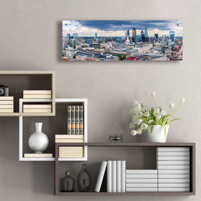 «London Panorama» par Epic Portfolio, art mural en verre acrylique, H 12 po x l 36 po