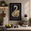 Gilded Swan Art Deco - Wrapped Canvas-894131797-894131796