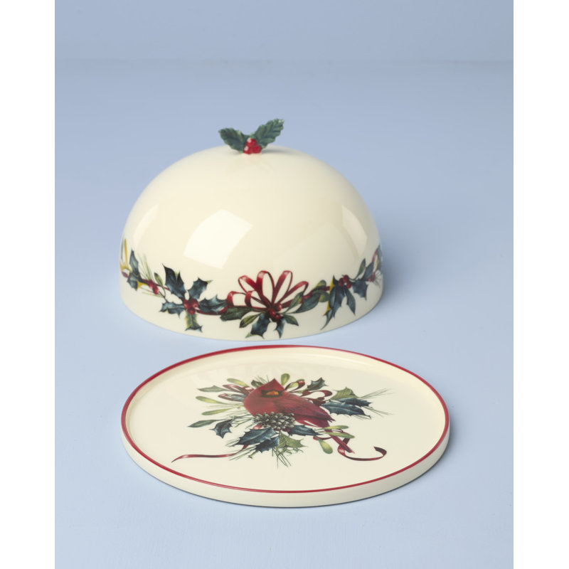 Lenox Winter Greetings Small Covered Dish