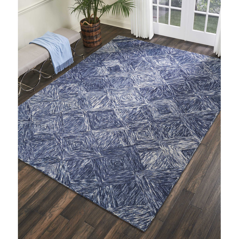 Tapis bohémien en denim Jodie, Rectangle 8 pi x 10 pi 6 po