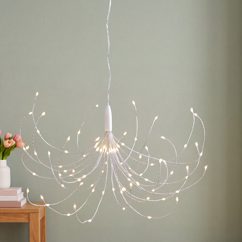 Warm White LED Starburst Hanging Light