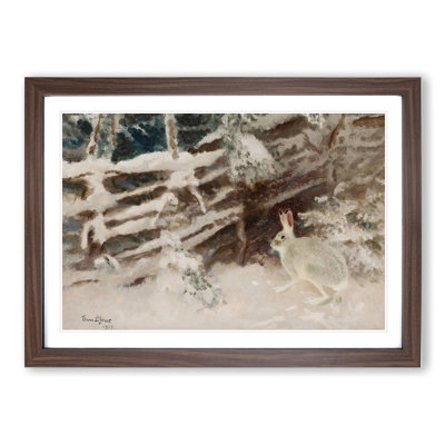 White Hare Vol.1 by Bruno Liljefors - Picture Frame Painting