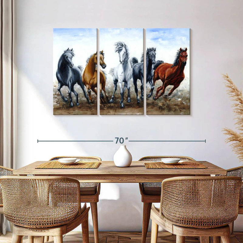 Brampt Wild Arabians, H 36 po x l 57 po