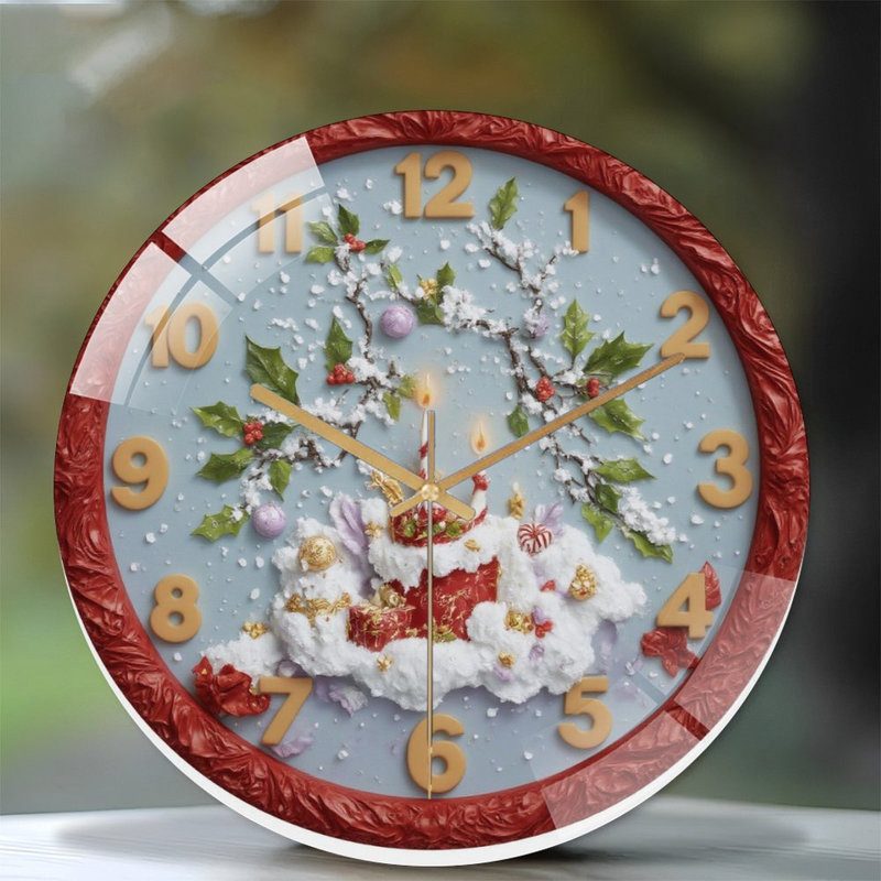 Horloge murale de Noël