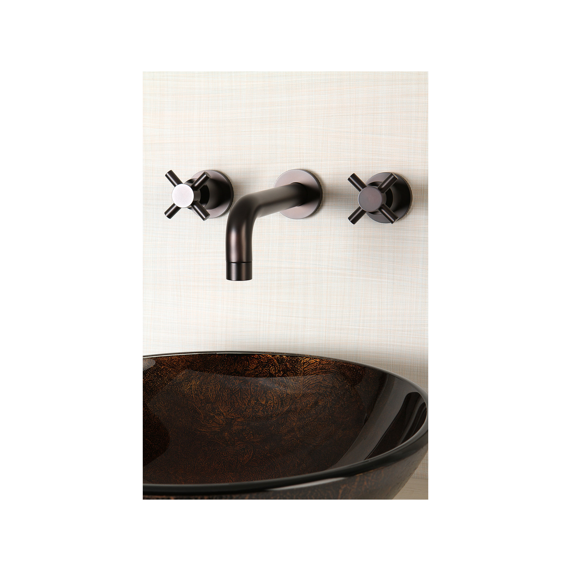 Concord Wall Mounted Bathroom Faucet, Oil Rubbed Bronze