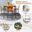 Ensemble de salle à manger carré L 35,5 po x l 35,5 po Farica-98738692-98738693