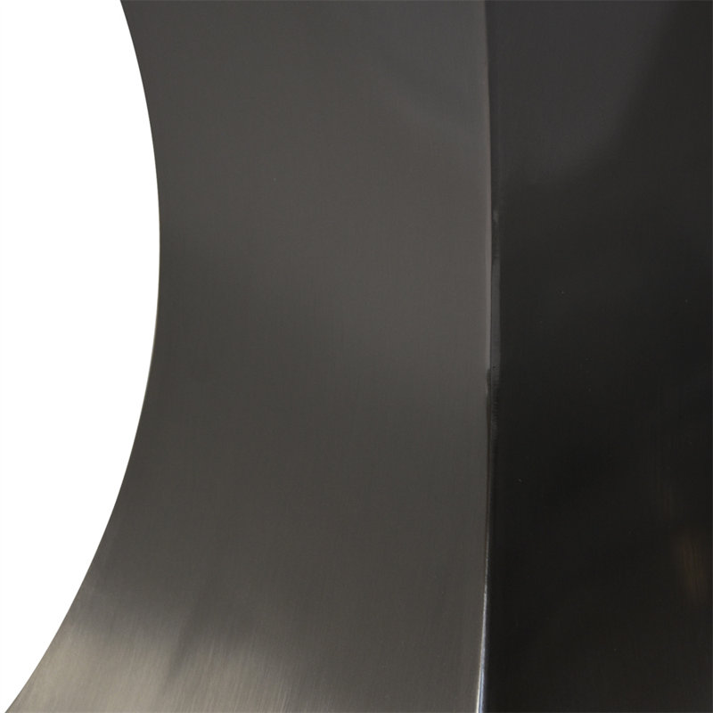 Table de salle à manger Sintered Stone, H 29,53 po x L 63 po x l 31,5 po, Ivoire ivoire, Noir