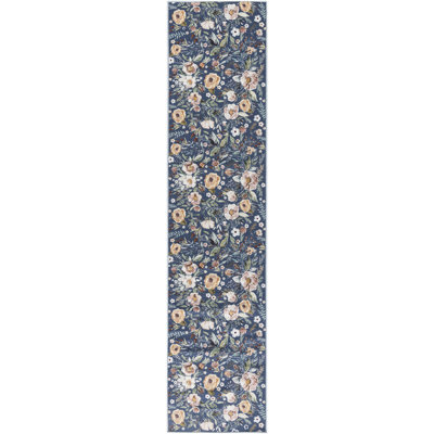 Cierra Machine Washable Cotton Area Rug with Non-Slip Backing