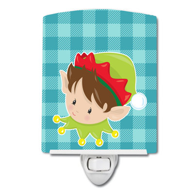 Silloth Brunette Elf Ceramic Night Light