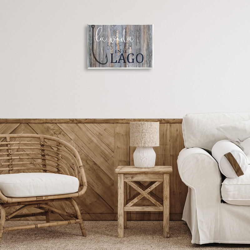Art mural espagnol «Life at the Lake», par Kim Allen, H 10 po x l 15 po