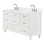 ARIEL Monroe 72 Double Sink Bathroom Vanity with Carrara Quartz Top