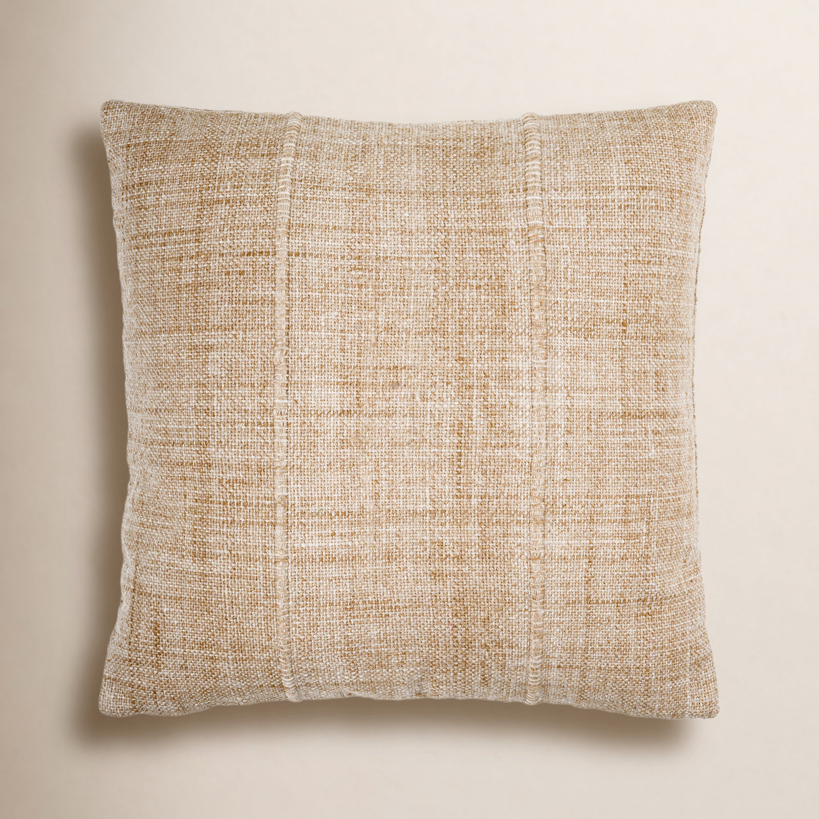 Zeppelin Pillow Cover, 18"H x 18"W, Down, Light Grey